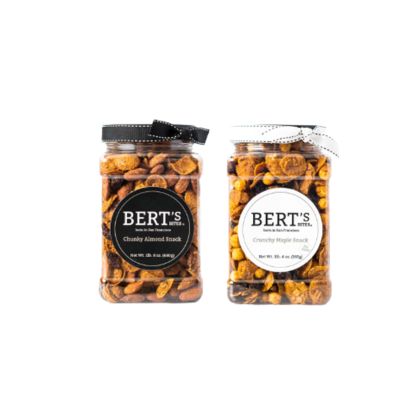 Bert's Bites Chunky Almond Snack Jars Image 1
