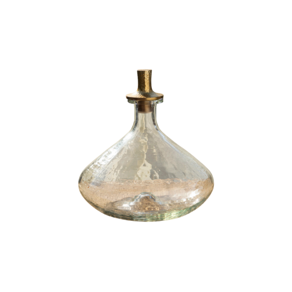 Pebbled Glass Decanter Image 1