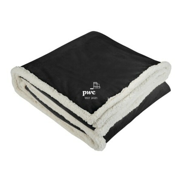 Sherpa Throw Blanket Image 1