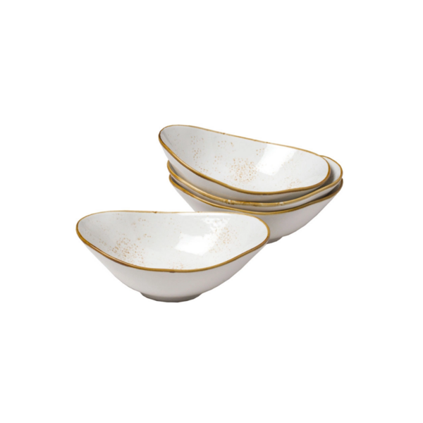 Artisan Porcelain Angled Bowls Image 1