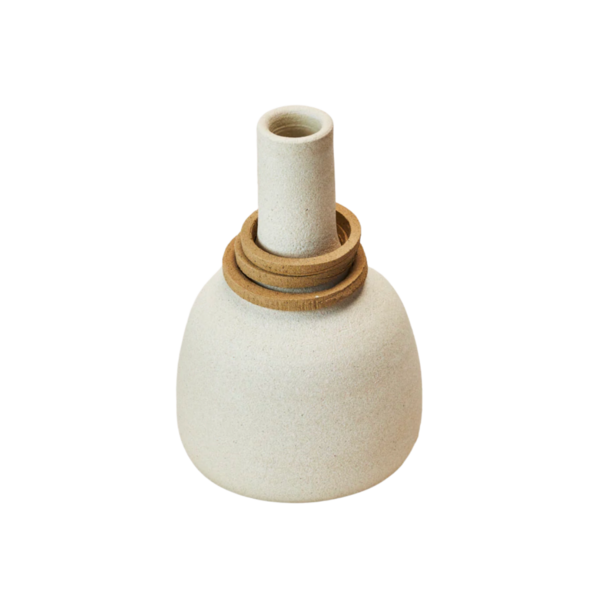 Textured Clay Vase Image 1