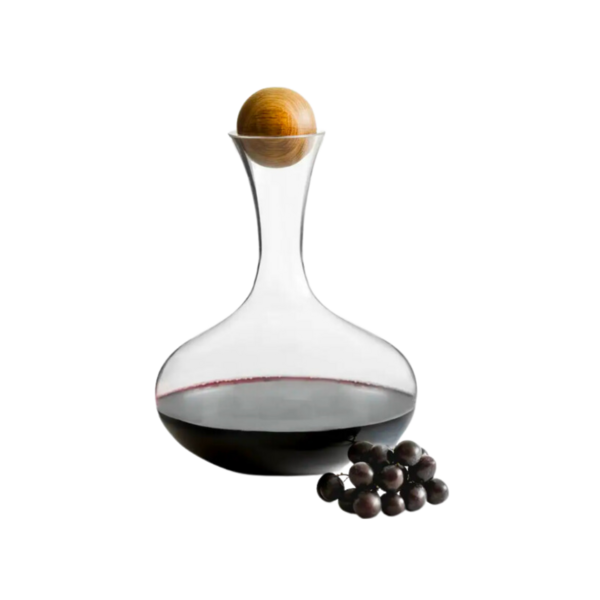 Wine Carafe with Oak Stopper Image 1