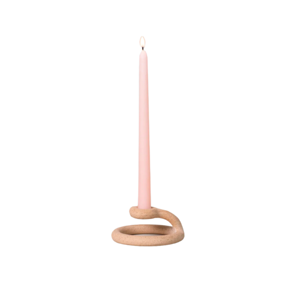 Uni Speckled Candlestick Holder Image 1