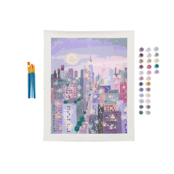 Cityscape Paint by Numbers Image 1