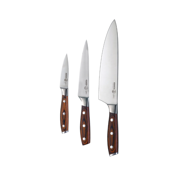 Avanta 3-Piece Pakkawood Starter Knife Set