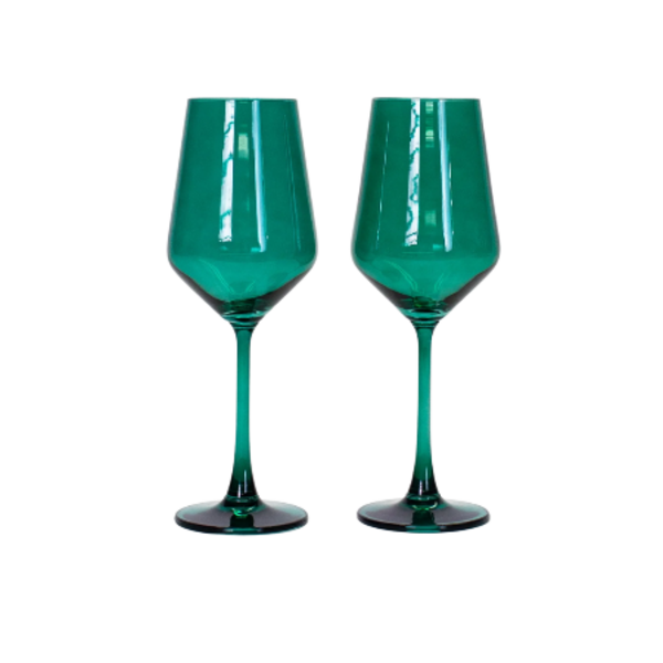 Colored Wine Glasses Set
