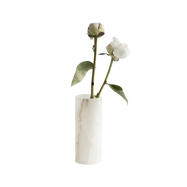 Santo Alabaster Narrow Vase Image 1