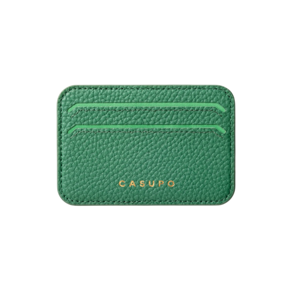 Mag Safe Leather Wallet with RFID Green