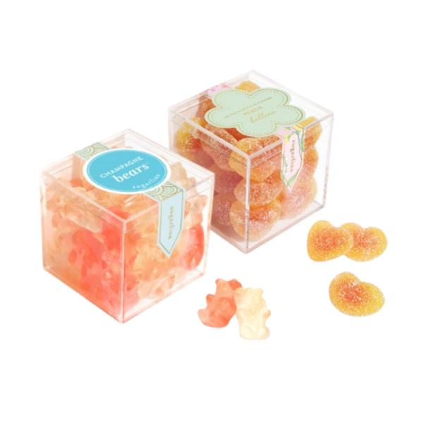 Product and lifestyle images of Sugarfina gummy bundles