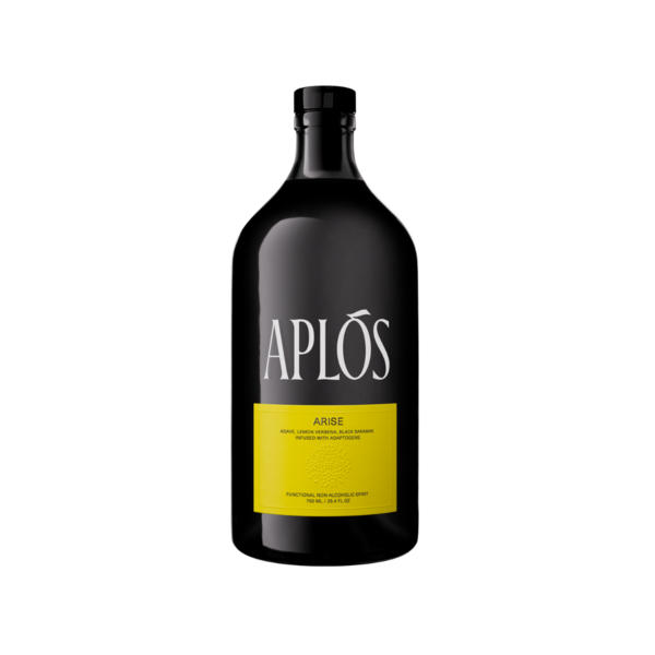 Product and lifestyle images of Aplos Non-Alcoholic Spirits