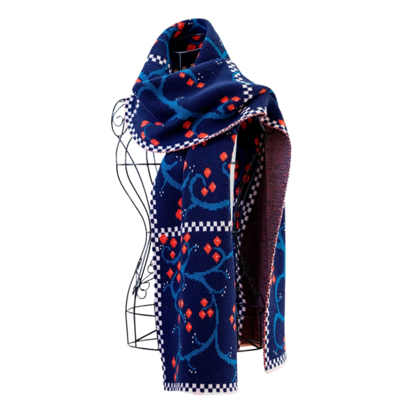 Product and lifestyle images of Bowerbird Studio Scarf