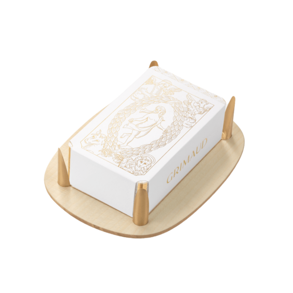 Product images of Tarot de Marseille Coffee Table Tray and cards