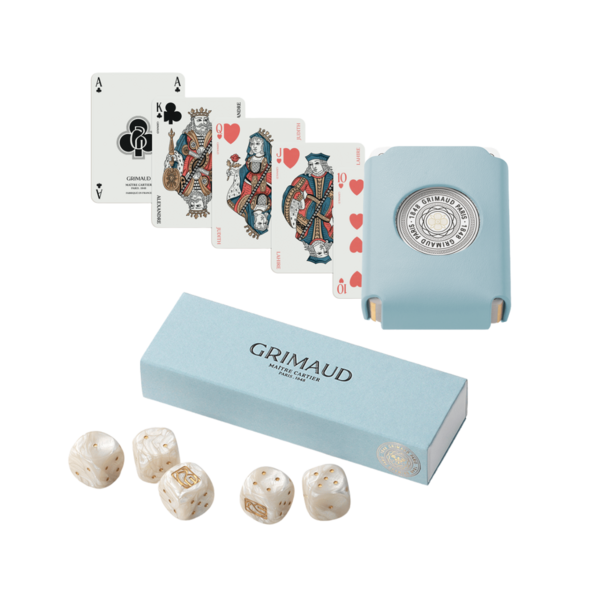 Product images of Grimaud Card Deck + Dice Box