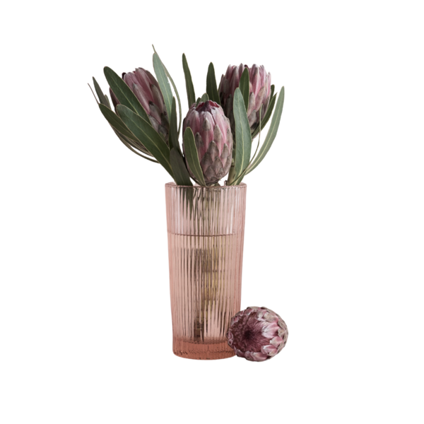 Product images of Pressed Pink Glass Column Vase
