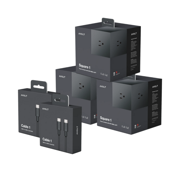 Product images of AVOLT Ultimate USB-C Charging Bundle