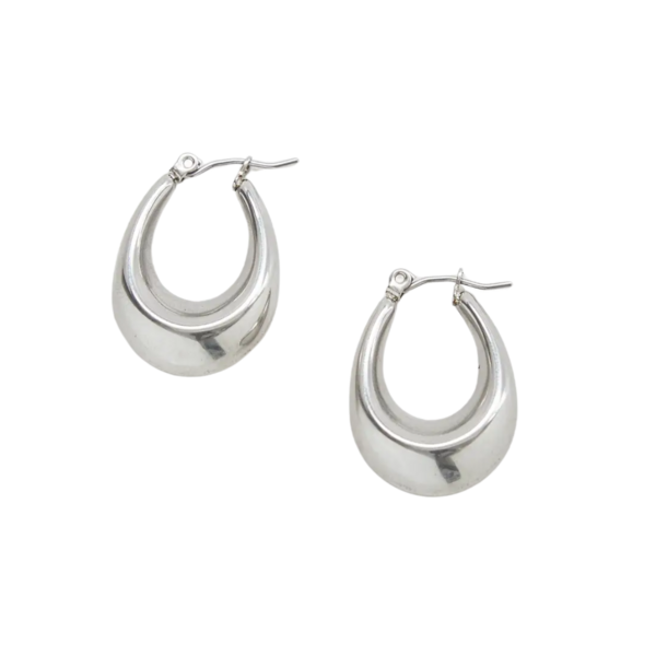 Product images of Silver Oval Hoops