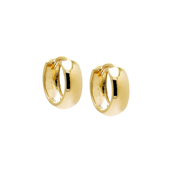 Product images of 14K Gold Solid Huggie Earrings