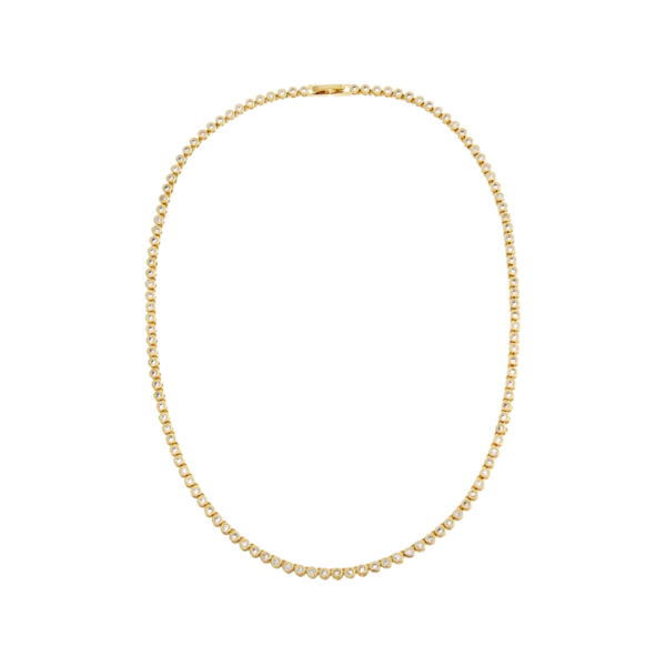 Product images of CZ Bezel Tennis Necklace