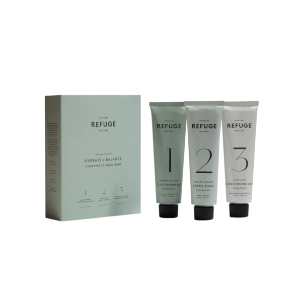 Product images of various 3-Step Hair Care Systems