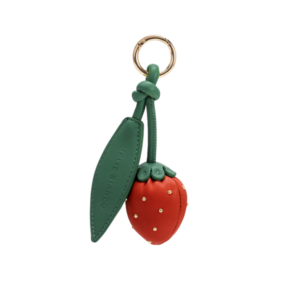 Product images of Vegan Leather Strawberry Bag Charm
