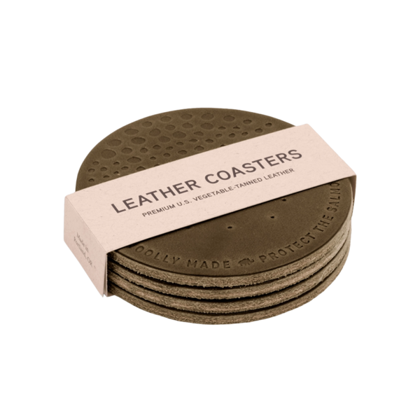 Product images of Giveback Collection Leather Coasters