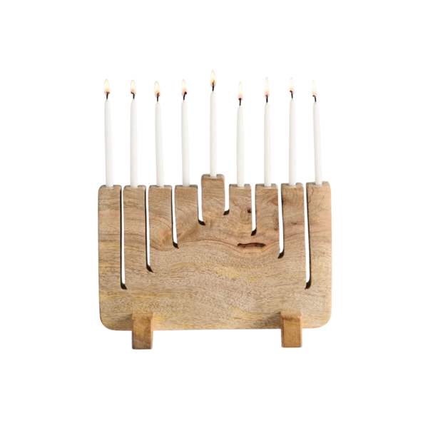 Product images of Modern Mango Wood Menorah