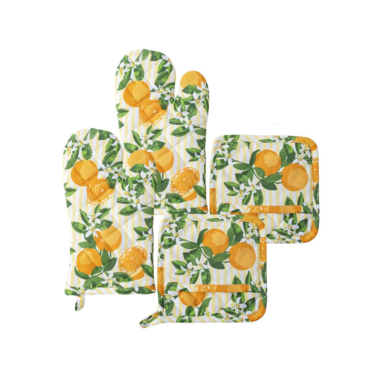 Product images of "On Holiday" Oven Mitt Set