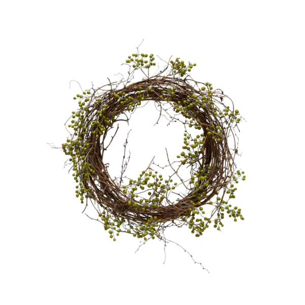 Product images of EcoFaux Green Ilex Berry Holiday Wreath