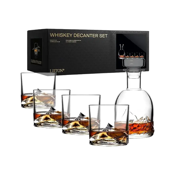 Everest Whiskey Glass & Decanter Set
