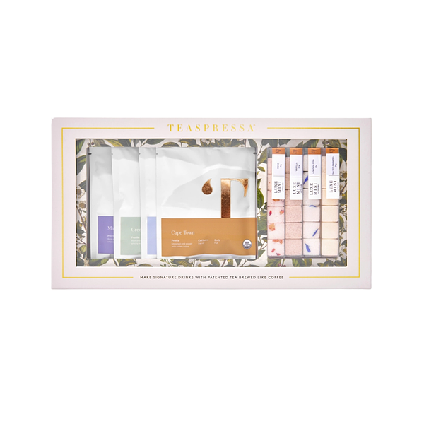 Product and lifestyle images of Teaspressa espresso all day kit