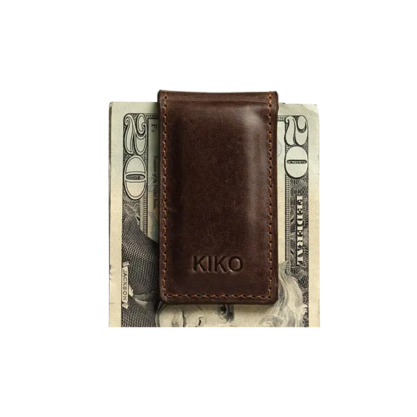 Brown Magnetic Money Clip