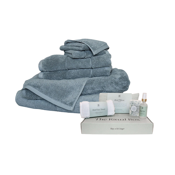 Organic Cotton Ritual Bath Sheet Set + Ritual Box