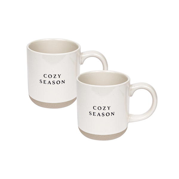 Cozy Season Stoneware Coffee Mugs