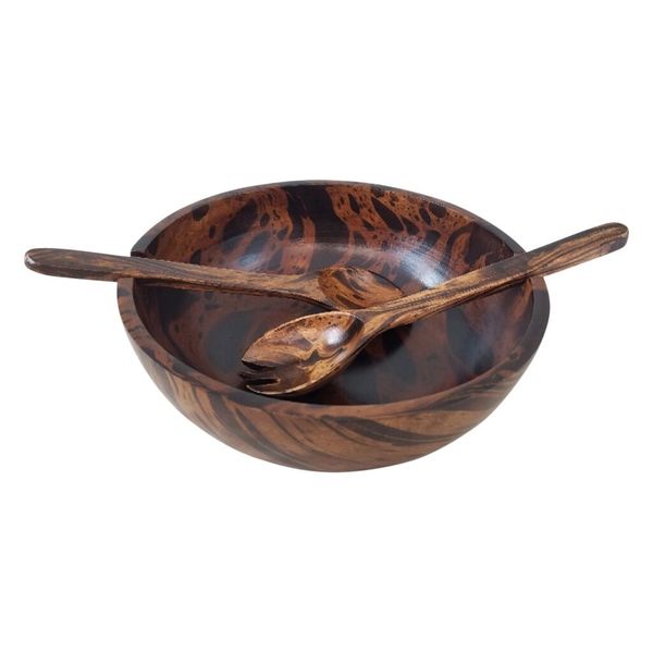 Mango Wood Bowl & Serving Set Image 1