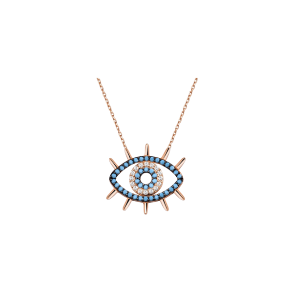 Turquoise Eye Necklace Image 1