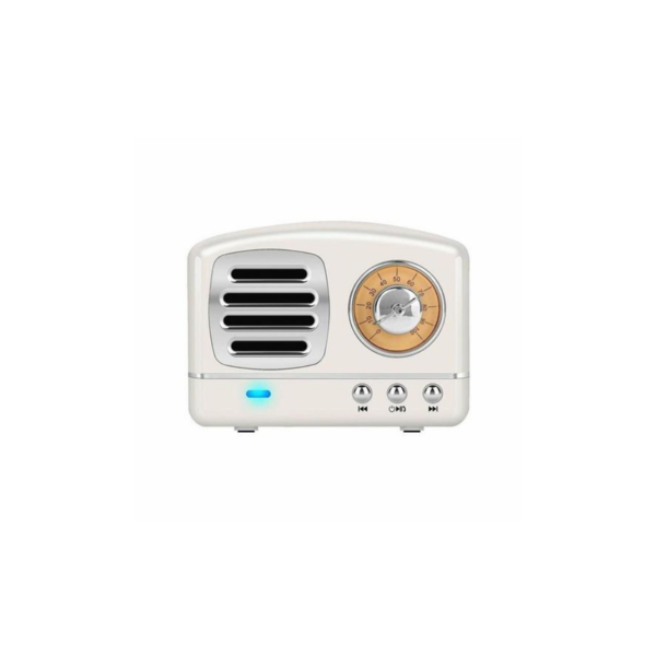 Portable Retro Speaker - White Image 1